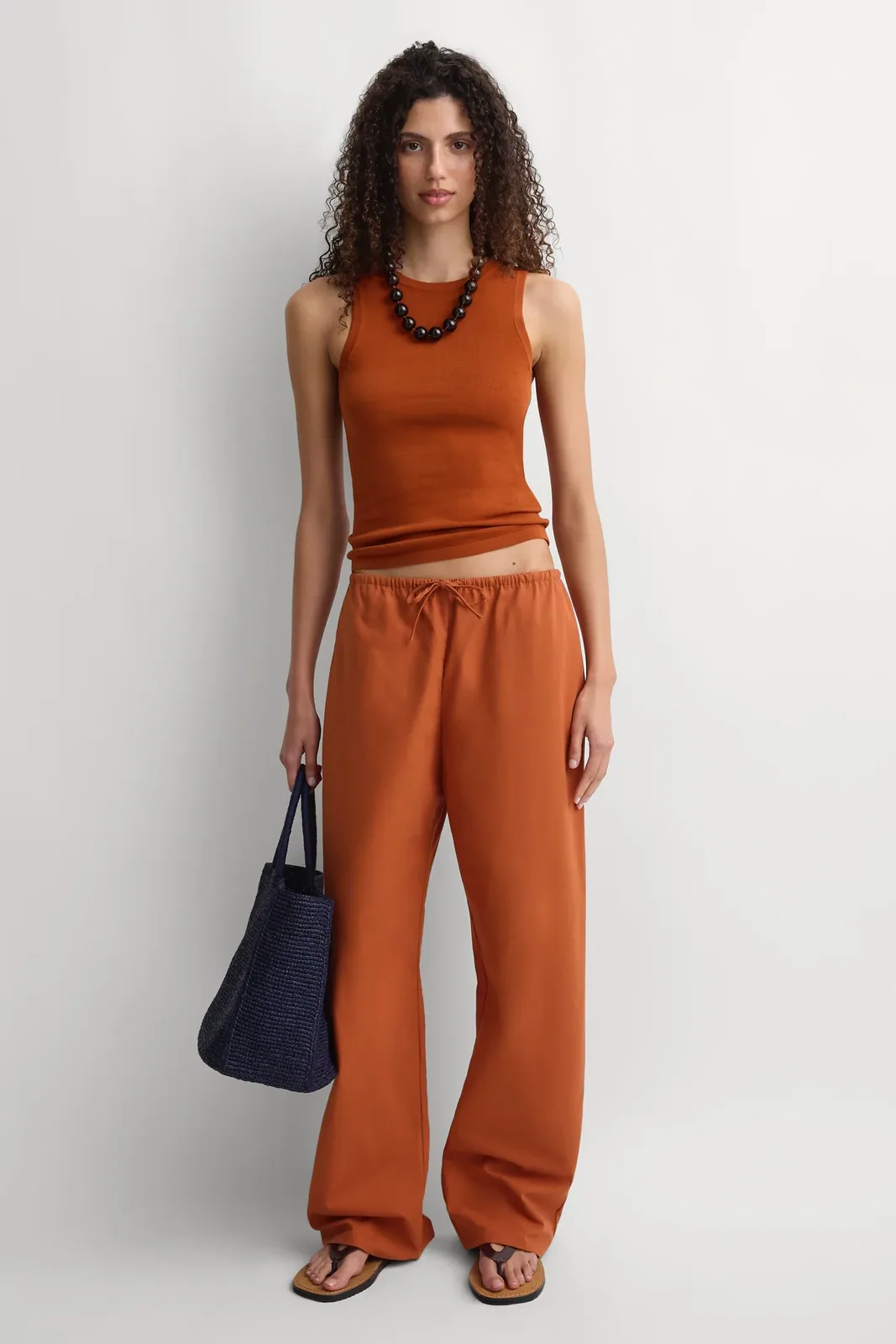 The Cotton Pant Ginger — Faithfull the Brand