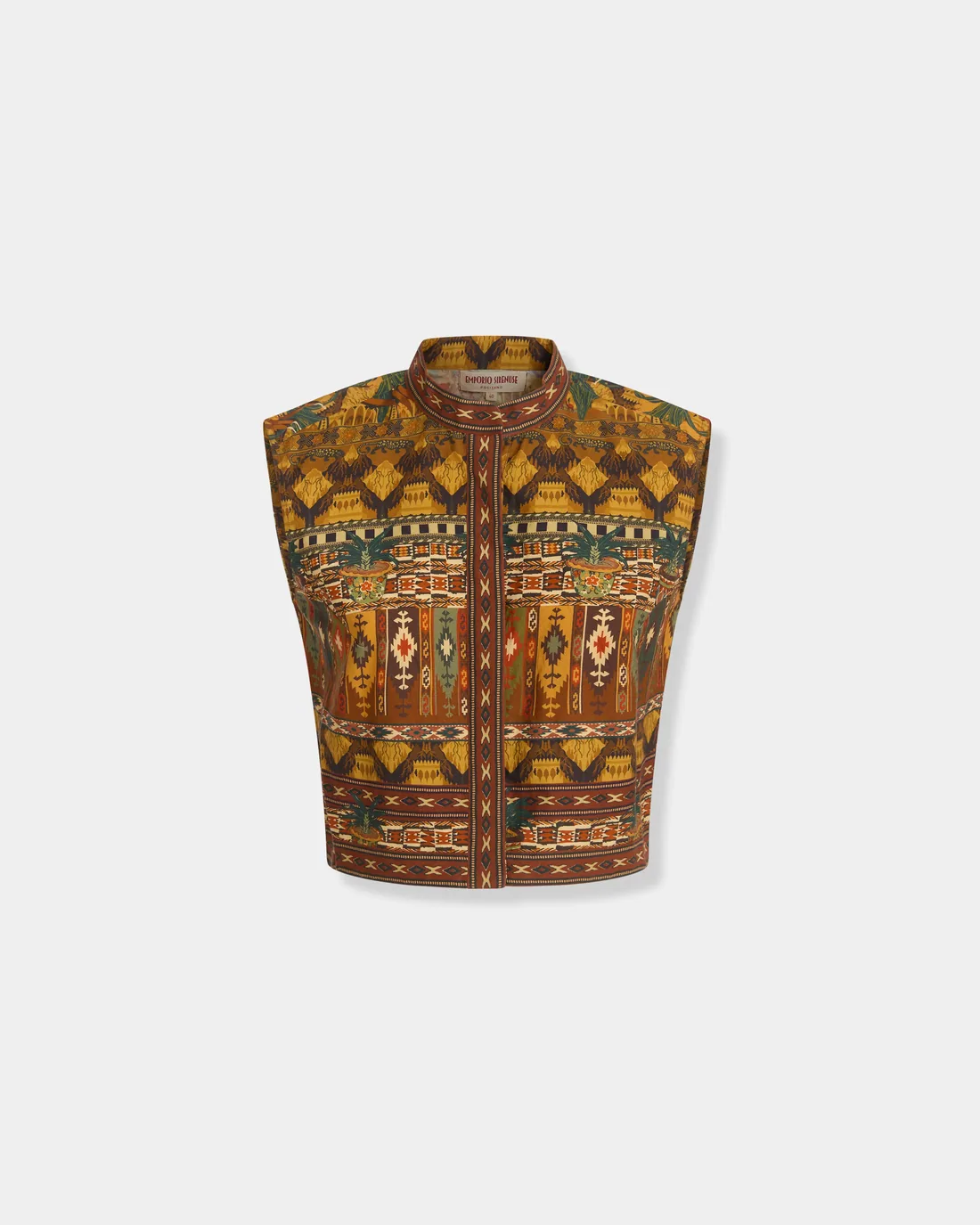 Andorra Top in Desert Print — Emporio Sirenuse