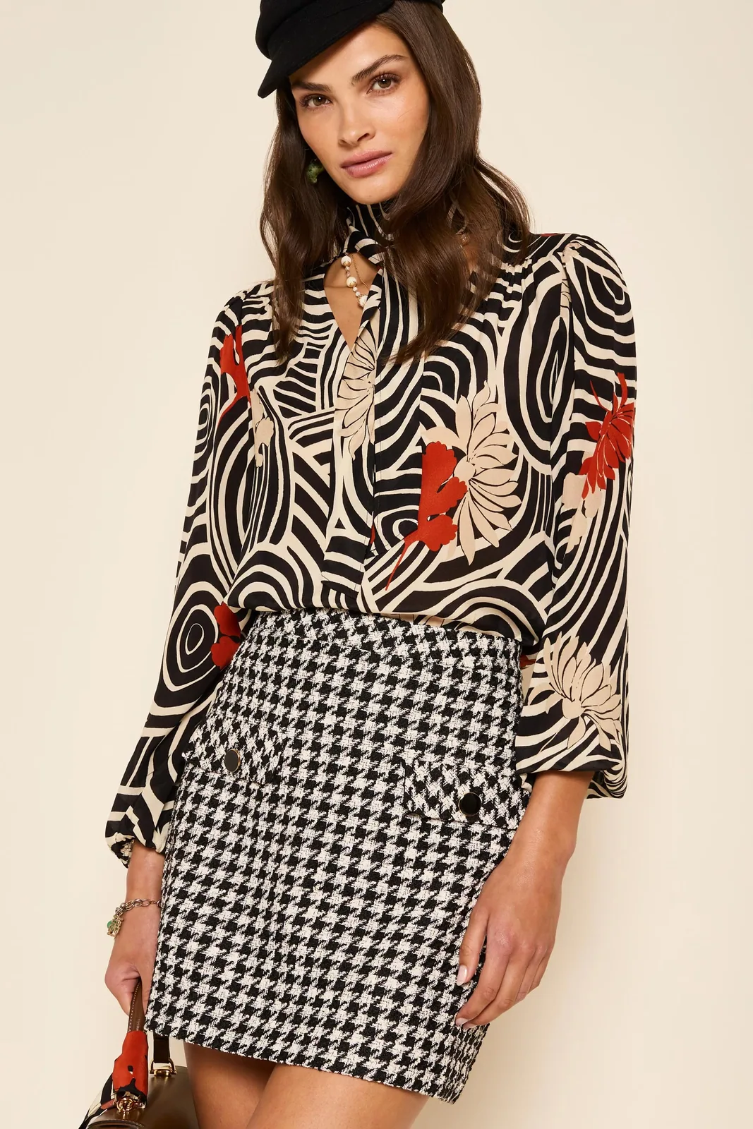 Mariah - Houndstooth Mono — Rixo