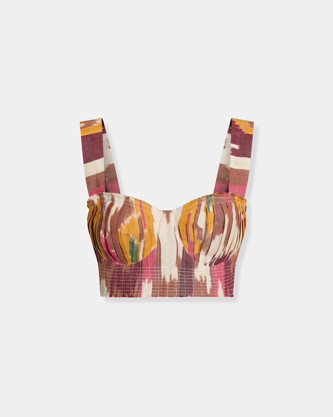 Dalia Top in Watercolor Ikat — Emporio Sirenuse