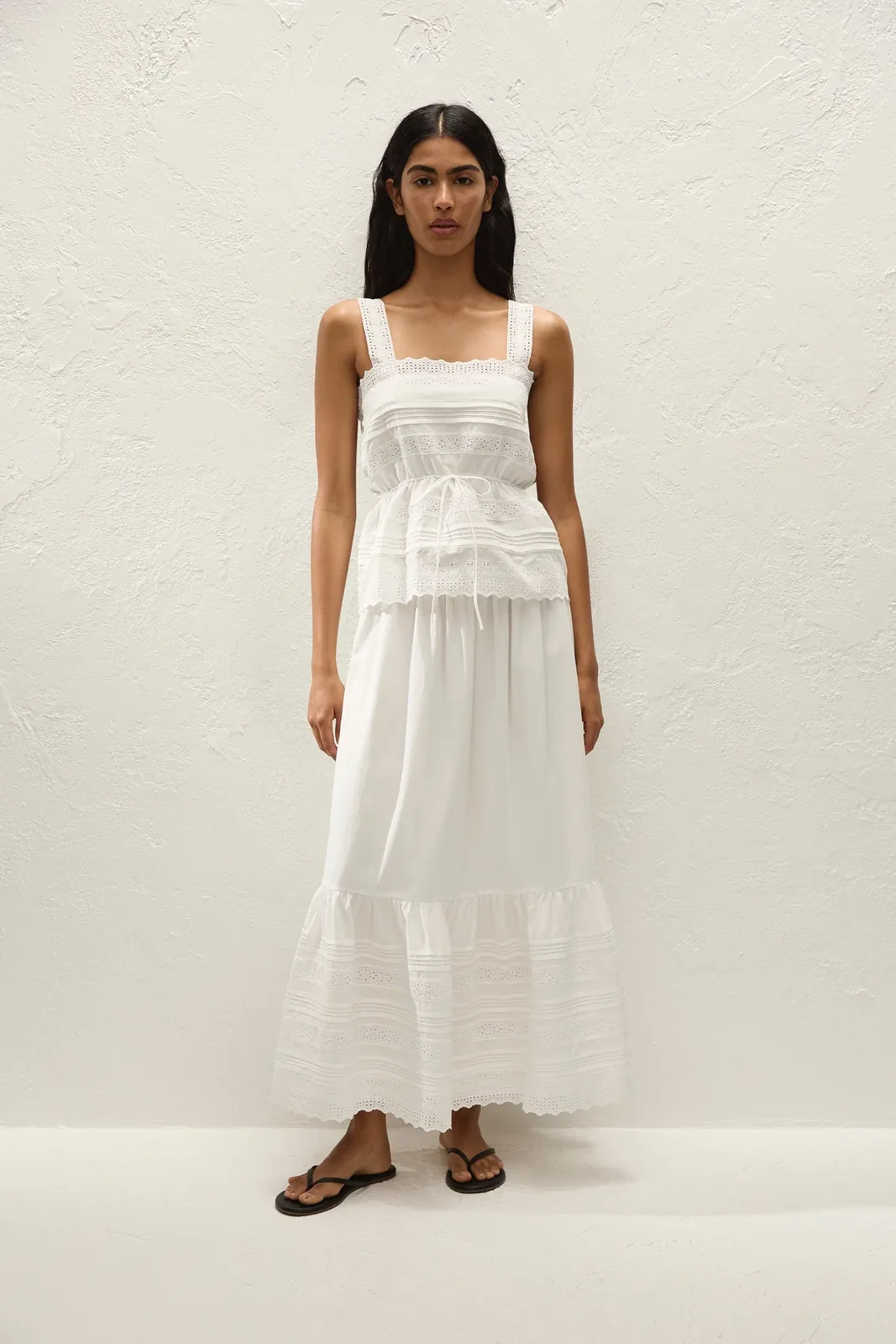 Dalila Skirt Fernanda Lace Antique White — Faithfull the Brand