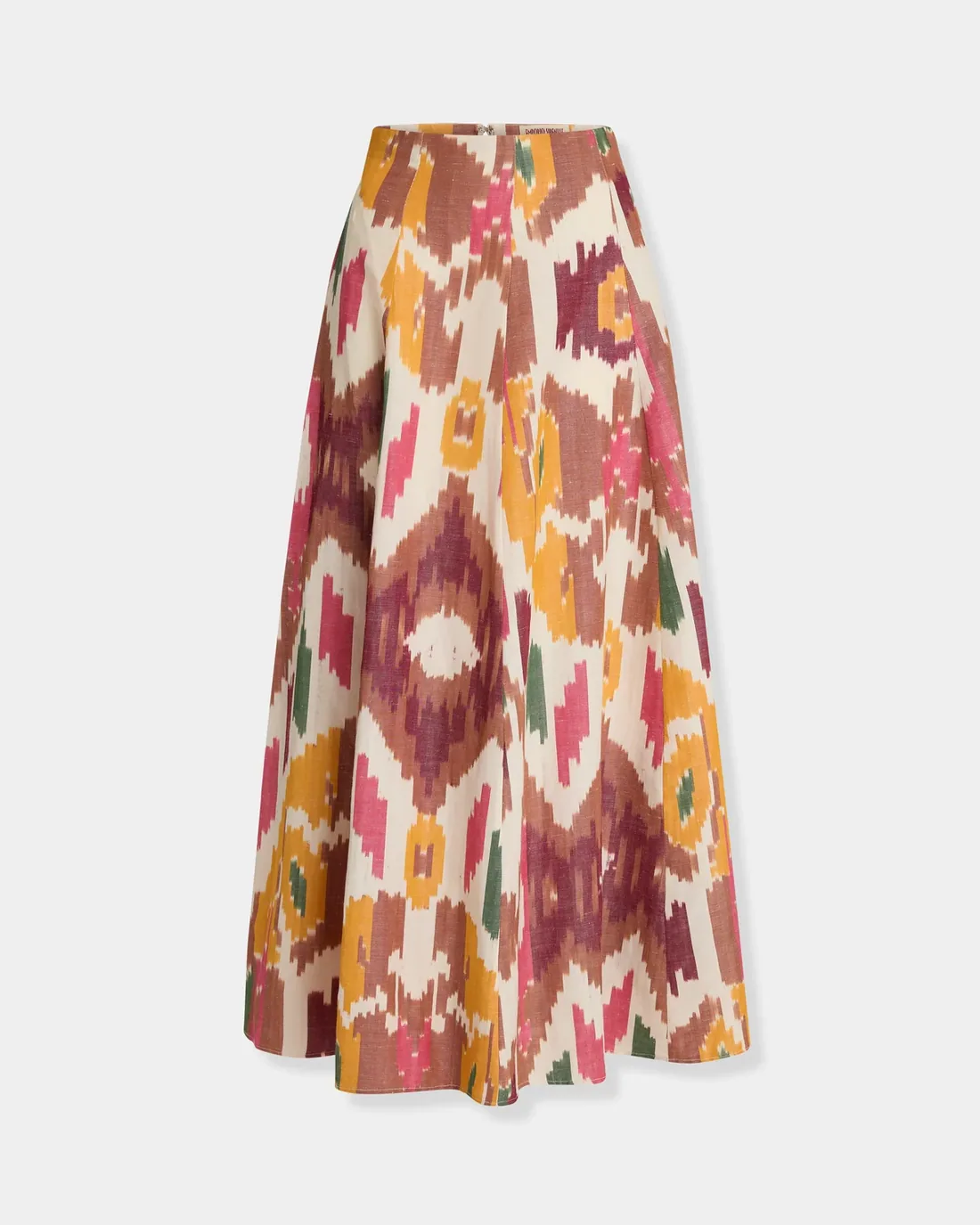 Kika Skirt in Watercolor Ikat — Emporio Sirenuse