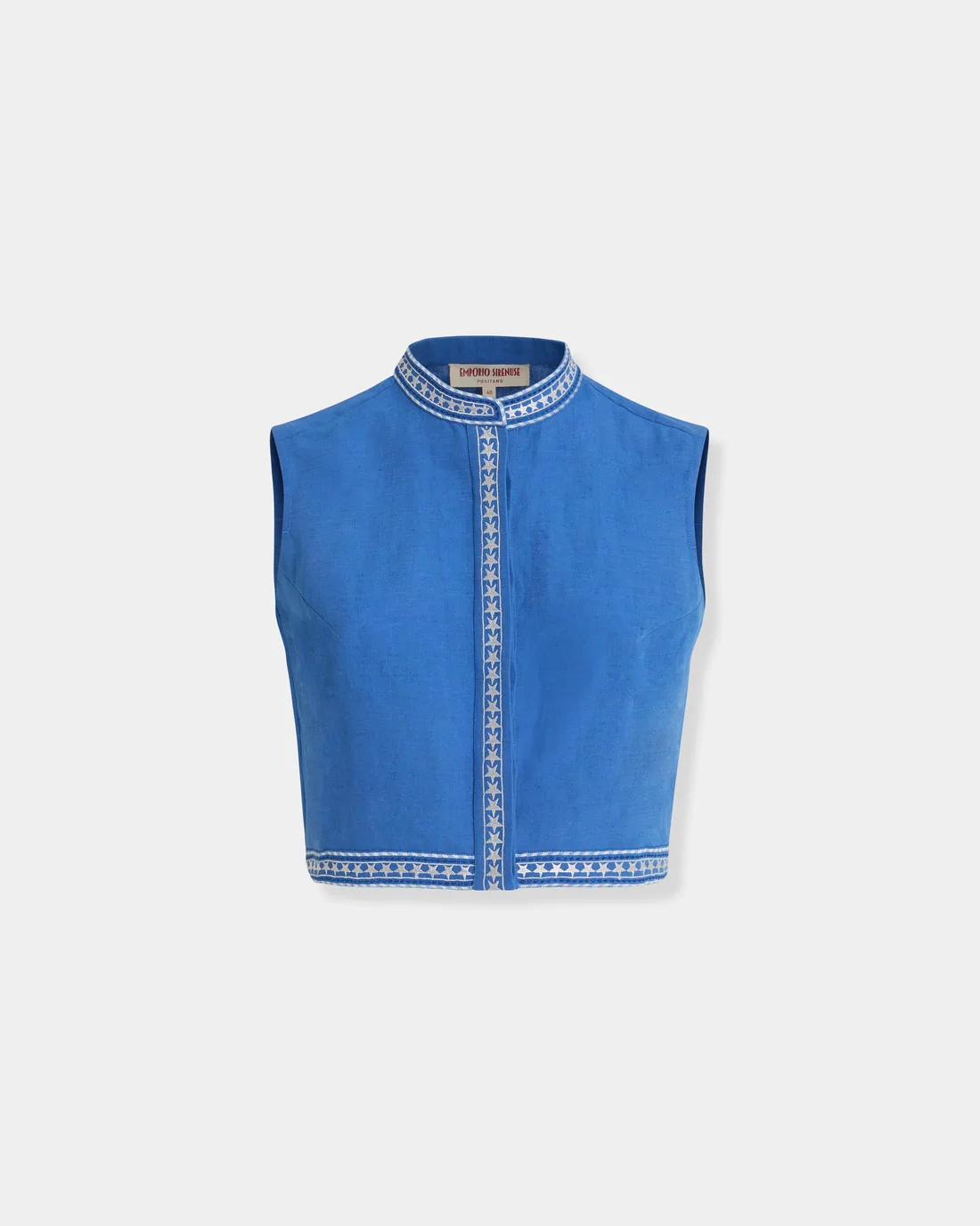 Andorra Top with Celestial Embroidery — Emporio Sirenuse