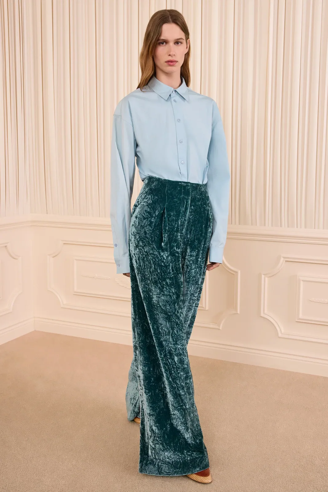 Elan Velvet Pant - Jadeite — Ulla Johnson