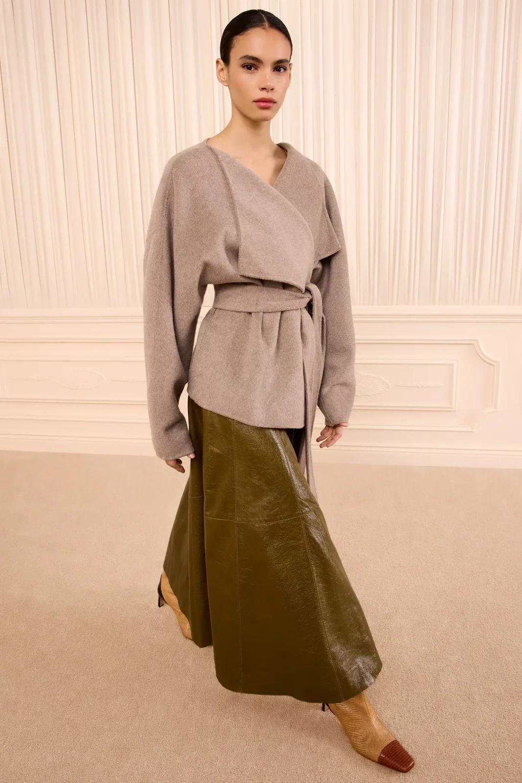 Sasha Wool Coat - Dove Melange — Ulla Johnson