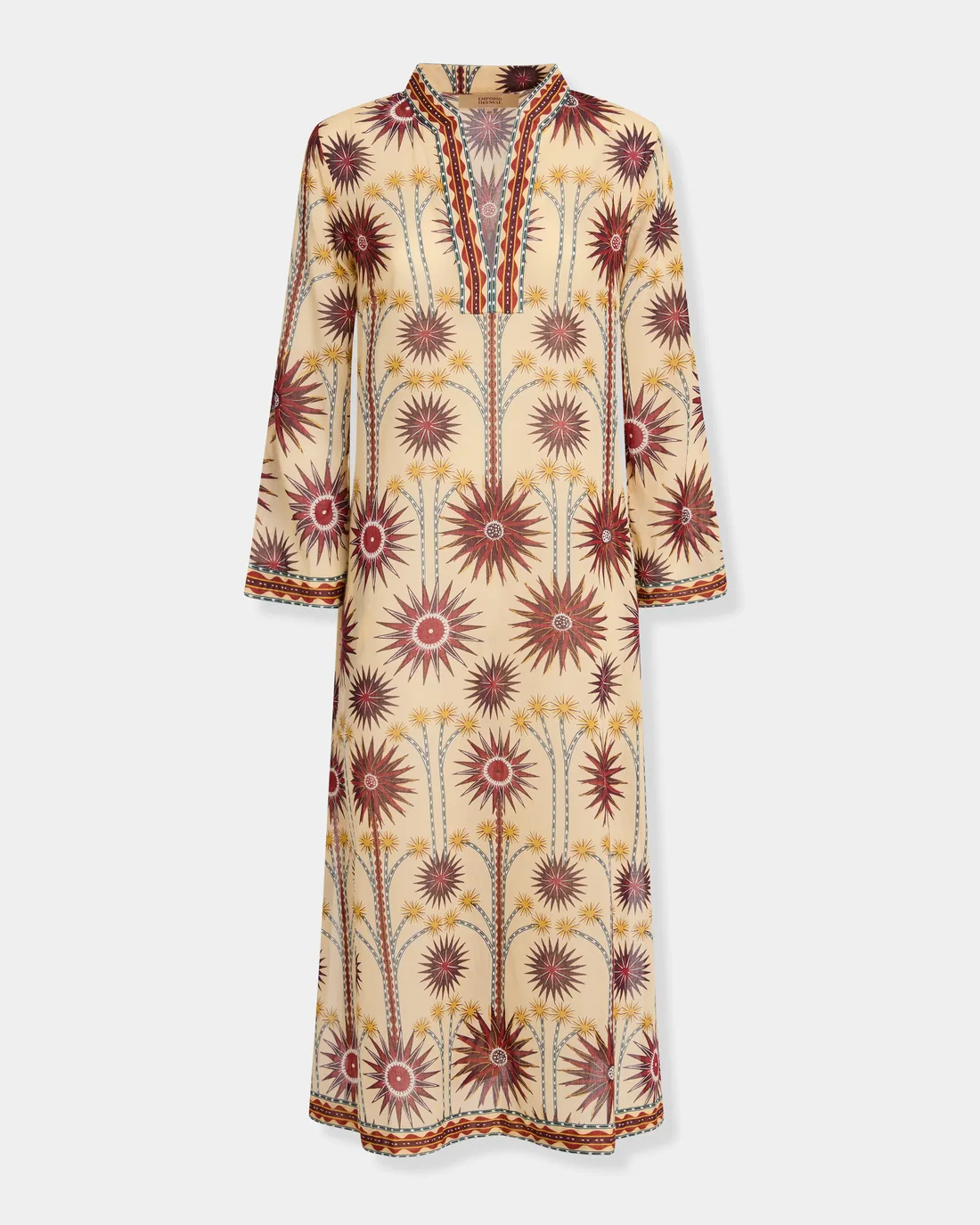 Giada Caftan in Sea U Print — Emporio Sirenuse