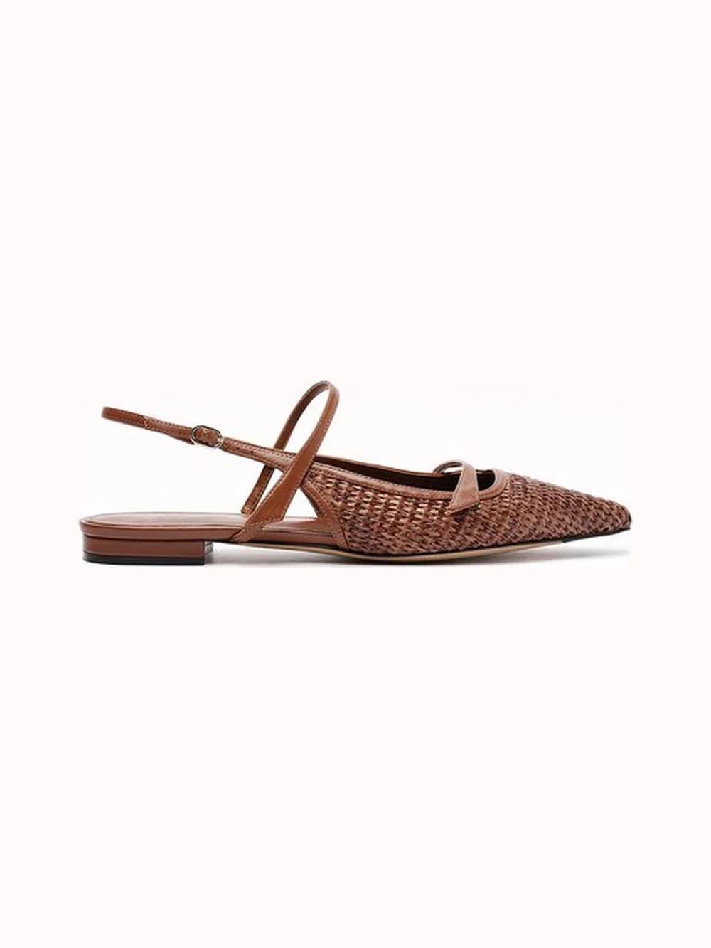 Tita Flat Raffia Chocolate Fondue — Alexandre Birman
