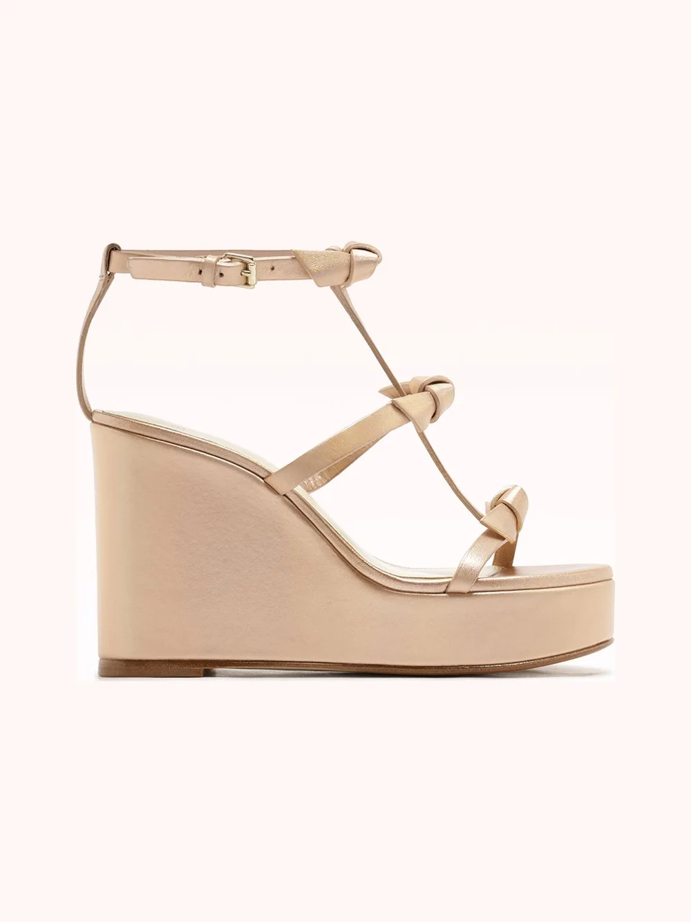 Slim Lolita Wedge Champagne — Alexandre Birman
