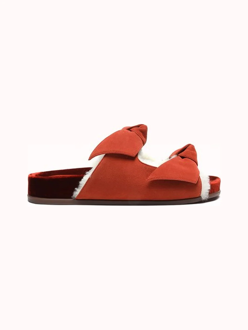 Lolita Slide Shearling Copper — Alexandre Birman