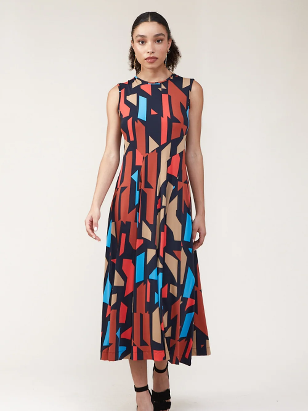 Vestido Jersey Mosaico Nesgas — FIT