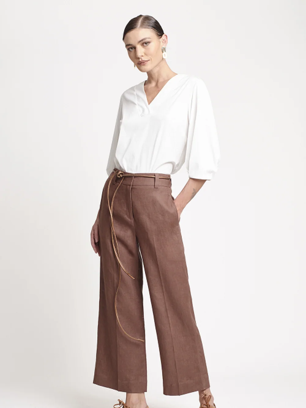 Calça Linho Encorpado Alfaiataria — FIT