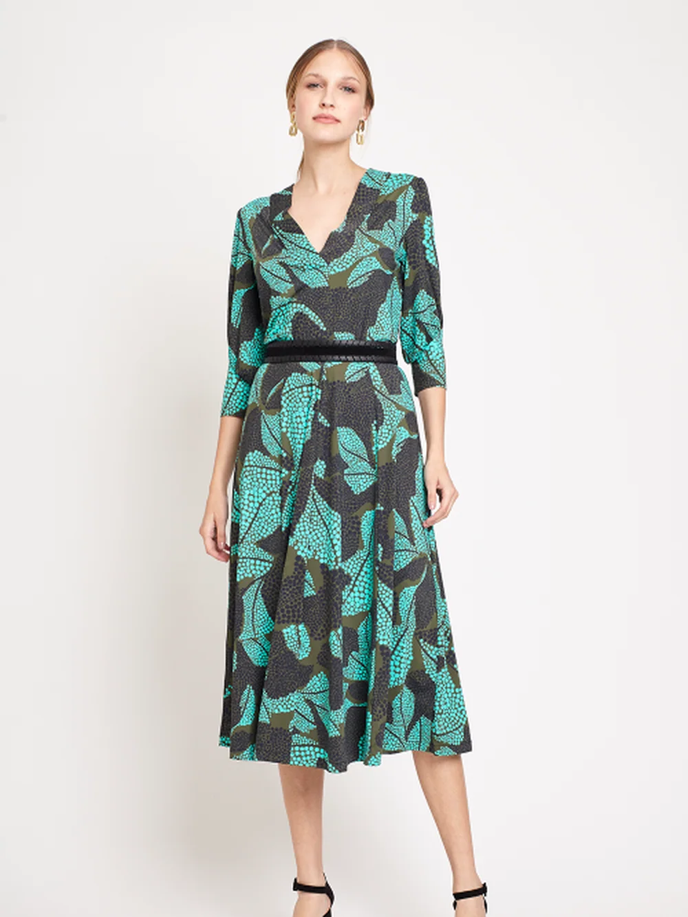 Saia Jersey Estampa Pontilhismo — FIT