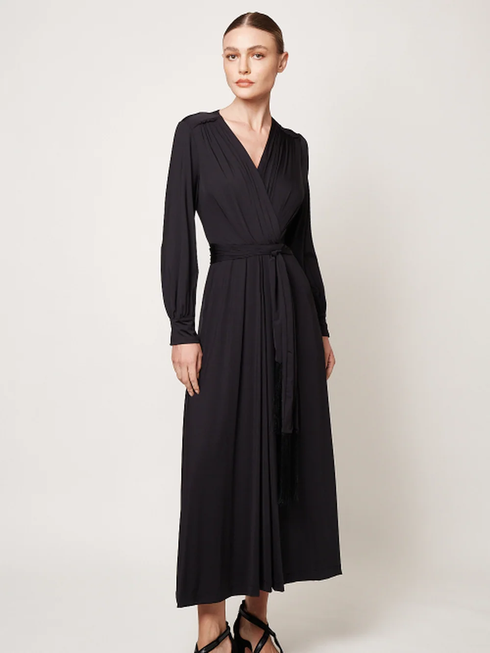Vestido New Jersey Cachecouer Longo — FIT